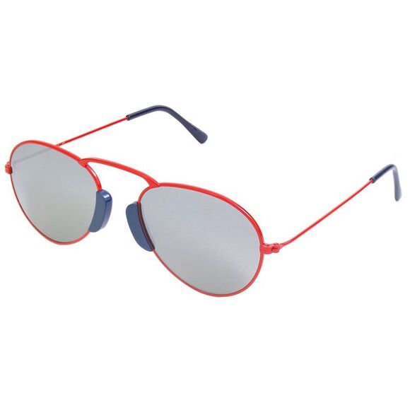 LGR Agadir Red Navy Aviator Sunglasses Unisex Red
